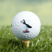 Balles De Golf Puffin Cute Oiseau de mer Atlantique (T-shirt Insitu)