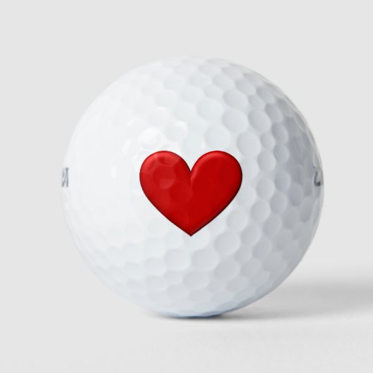 Balles De Golf Puffy Heart (Devant)