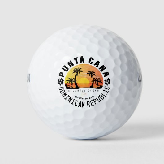 Balles De Golf Punta Cana République Dominicaine - Souvenir Rétro (Devant)