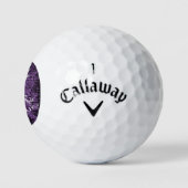 Balles De Golf Purple Tour Eiffel Grunge Golf Balls (Logo)