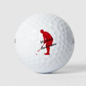 Balles De Golf Putage de golfeurs rouges (Devant)