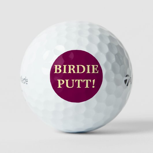 Balles De Golf putt birdie (Recto)