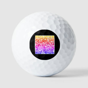 Balles De Golf QR Code Scan Info Stamp Boules de golf vos couleur