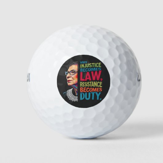 Balles De Golf Quand l'injustice devient loi, la résistance devie (Devant)