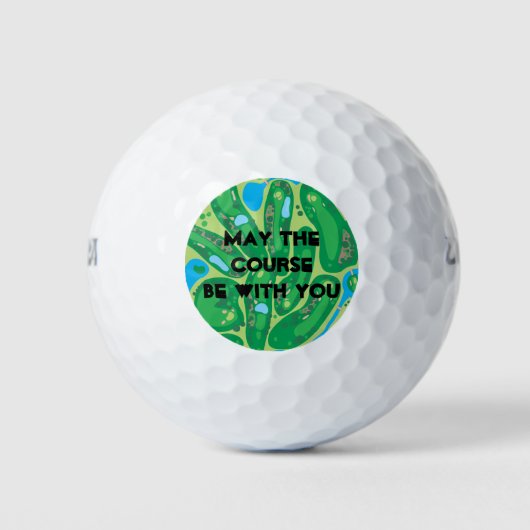Balles De Golf Que le cours soit avec vous (Devant)