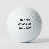 Balles De Golf 'Que le cours soit avec vous' Humours fans de scie (Recto)
