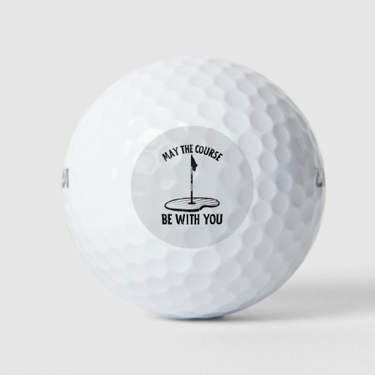 Balles De Golf Que le terrain soit avec vous Drôle de golf Dons (Devant)