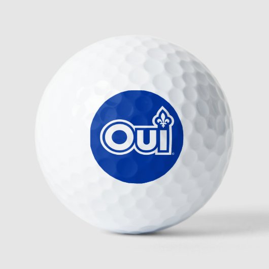 Balles De Golf Québec OUI (Recto)