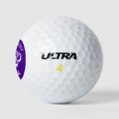 Balles De Golf Queen of Golf Monogram Purple Golf Balls (Logo)