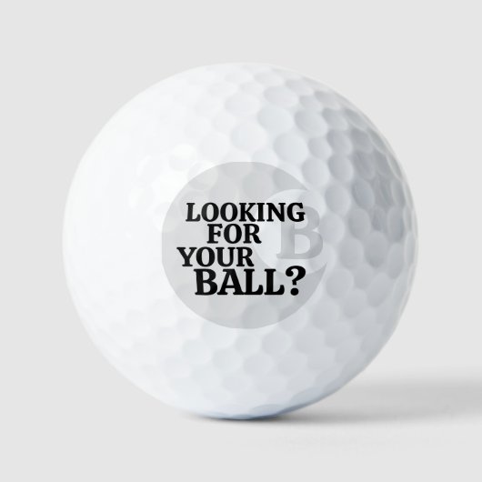 Balles De Golf Question Humoristique Perdu Golf Balls (Recto)