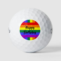 #rainbow happy banales de golf d'anniversaire