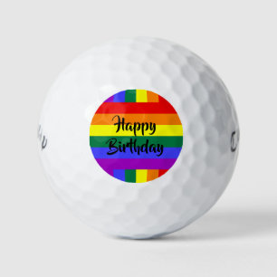 Balles De Golf #rainbow happy banales de golf d'anniversaire