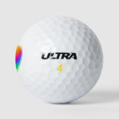 Balles De Golf Rainbow Heart Golf Balls (Logo)