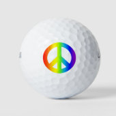 Balles De Golf Rainbow Peace (Devant)