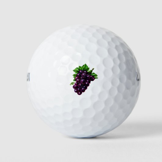 Balles De Golf Raisins de vin violet (Devant)