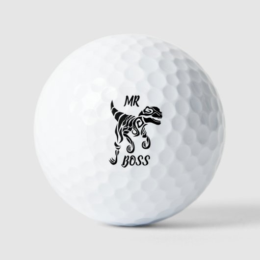 Balles De Golf Raptor noir (Recto)