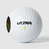 Balles De Golf Reborn Green Art Abstrait (Logo)