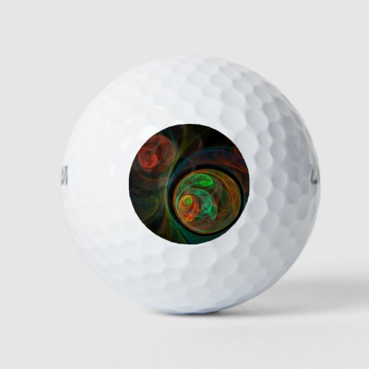 Balles De Golf Reborn Green Art Abstrait (Devant)