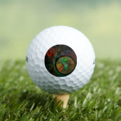 Balles De Golf Reborn Green Art Abstrait (T-shirt Insitu)