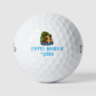 Balles De Golf Récolte de café de chiot mignon