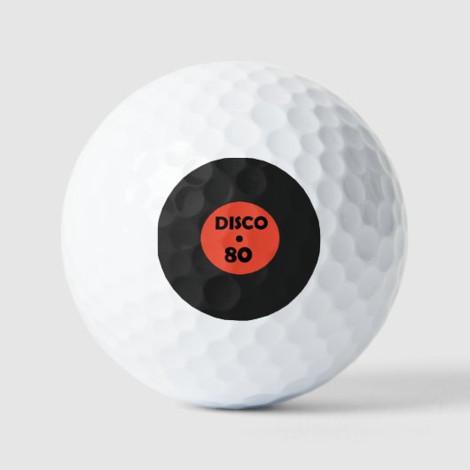 Balles De Golf Record Plate Golf Balls - Disco Music Party (Recto)