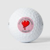Balles De Golf Red Bleeding Heart libéral (Devant)