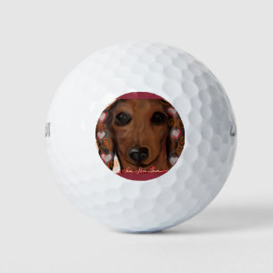 Balles De Golf Red Dachshund