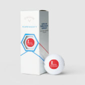 Balles De Golf Red Design to Mark Golfers (Conditionnement)