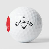 Balles De Golf Red Design to Mark Golfers (Logo)