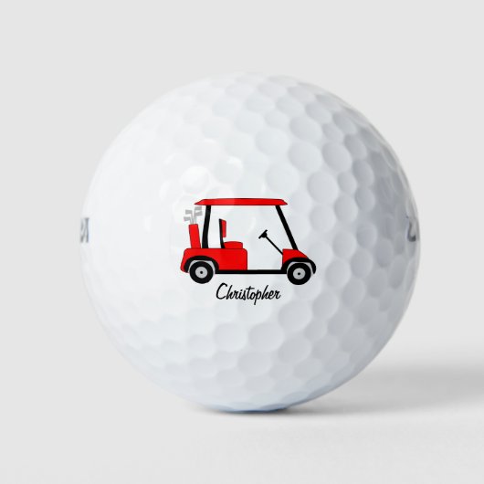 Balles De Golf Red Golf Buggy Design (Devant)