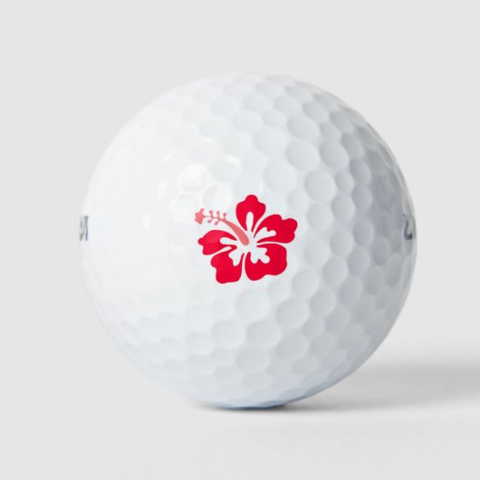 Balles De Golf Red Hibiscus Logo Golf Ball (Devant)