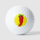 Balles De Golf Red Hot Pepper Diva Paint Splatter (Recto)