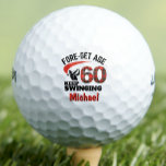 Balles De Golf Red Plaid 60th Birthday Party FORE-Get Age 60<br><div class="desc">Red Plaid 60th Birthday Party FORE-Get Age 60 balles de golf. Célébrez un 60e jalon avec ce modèle de balle de golf "FORE-get Age, Keep Swing", avec un élégant plaid rouge et vert "60" et un nom personnalisable. Parfait pour les amateurs de golf, il s'agit d'un excellent cadeau ou d'un...</div>