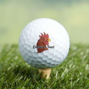 Balles De Golf Red Rooster's Head Golf Balls