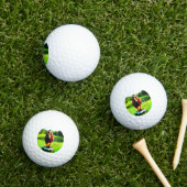 Balles de golf Red-tail Hawk / Initiales (Herbe in situ)