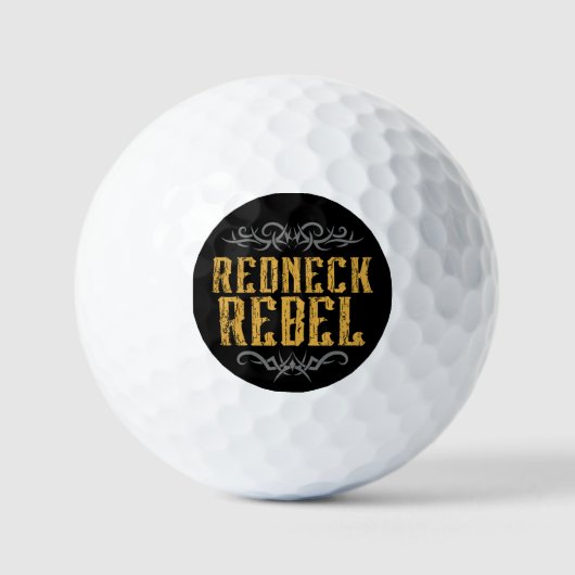 Balles De Golf Redneck Rebel (Recto)