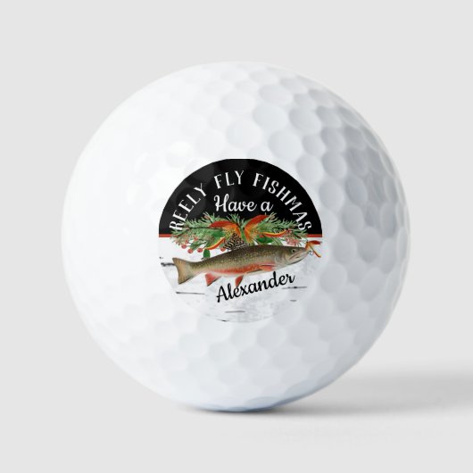 Balles De Golf Reely Vol Pêche Noël (Recto)
