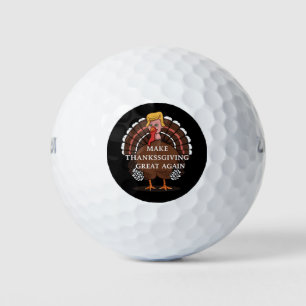 Balles De Golf Refaisons Thanksgiving Great Again Trump Dinde 202