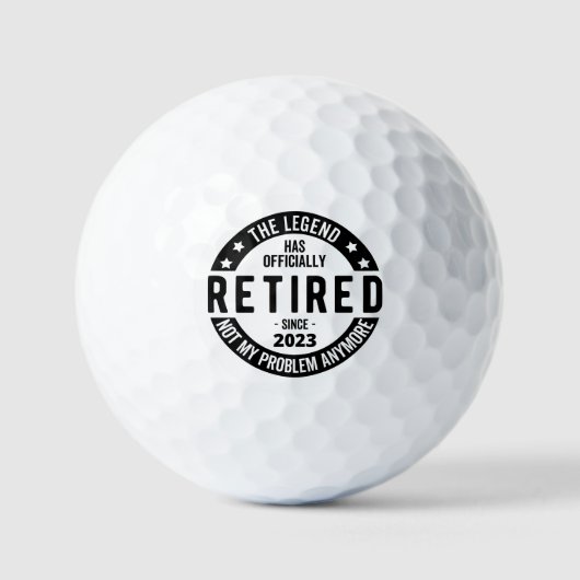 Balles De Golf régime de retraite (Recto)