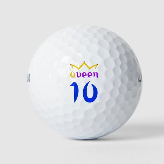 Balles De Golf Reine 10 (Devant)