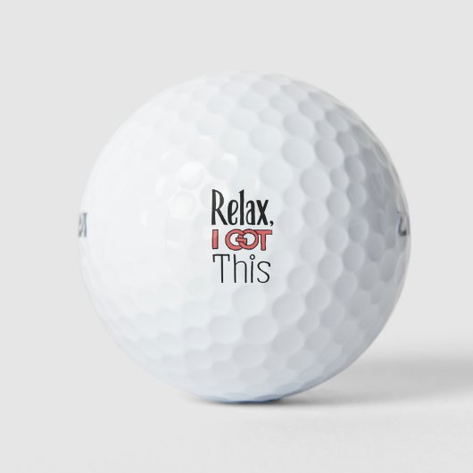 Balles De Golf Relax, j'ai compris ça (Devant)