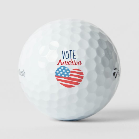 Balles De Golf Reminder to 'Vote America' Civic Pride Patriotic (Recto)