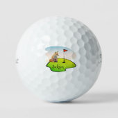 Balles De Golf Renard assis - Wild Animal Personnalisable Boules  (Recto)