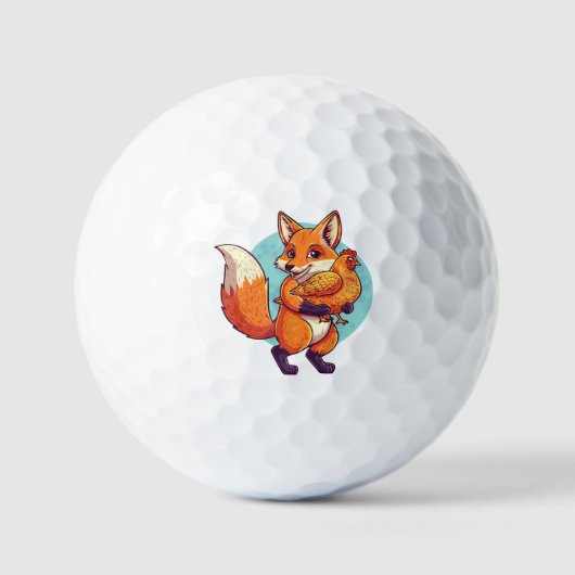 Balles De Golf Renard roux (Recto)