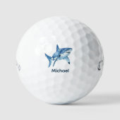 Balles De Golf Requin monographique personnalisé (Recto)