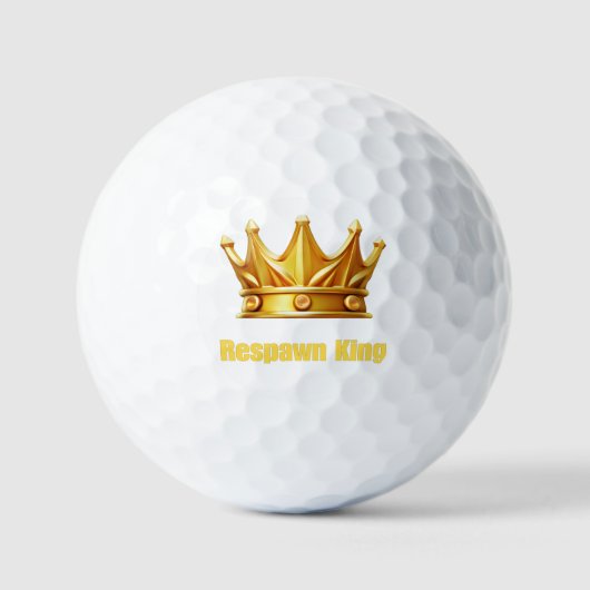 Balles De Golf Respawn King - Gamer Crown Golf Ball (Recto)