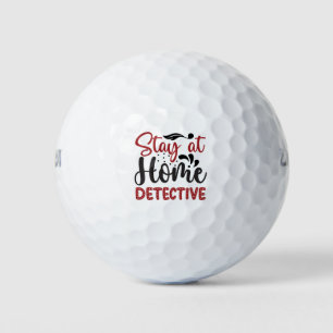 Balles De Golf Restez à la maison détective