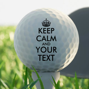 Balles De Golf Restez calme et continuez - Créez votre propre