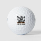 Balles De Golf Retired 2022 (Devant)