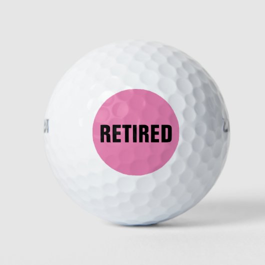 BALLES DE GOLF RETIRÉES (Devant)